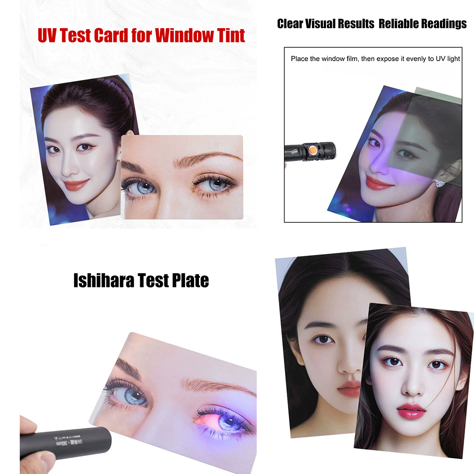 Anti Blue Light Film - Blue Light & UV Test Card