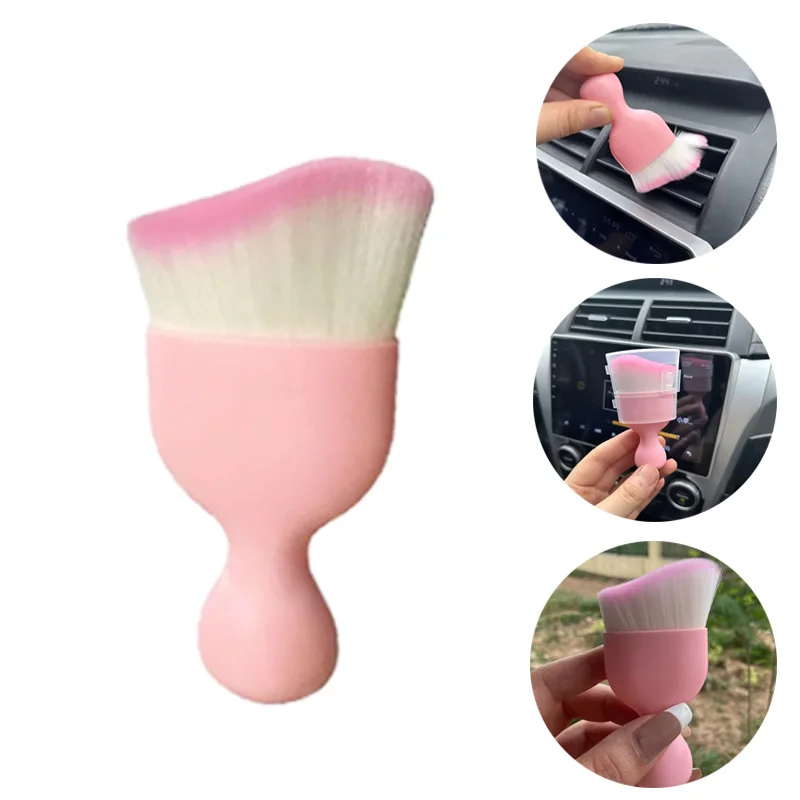 Dust Removal Sticker - 1/3/5PCS Pink Car Dust Removal Brush