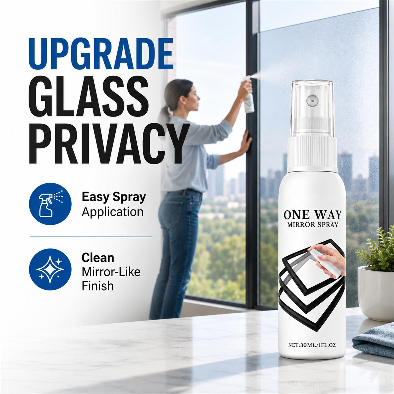 Privacy Screen Protector - Reflective Window Spray 30ml Quick Drying