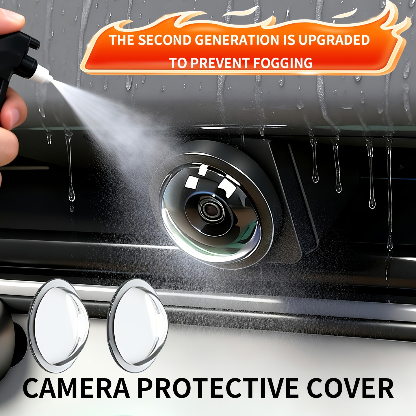 Camera Lens Protector - 2PCS Car Camera Lens Protector Rear
