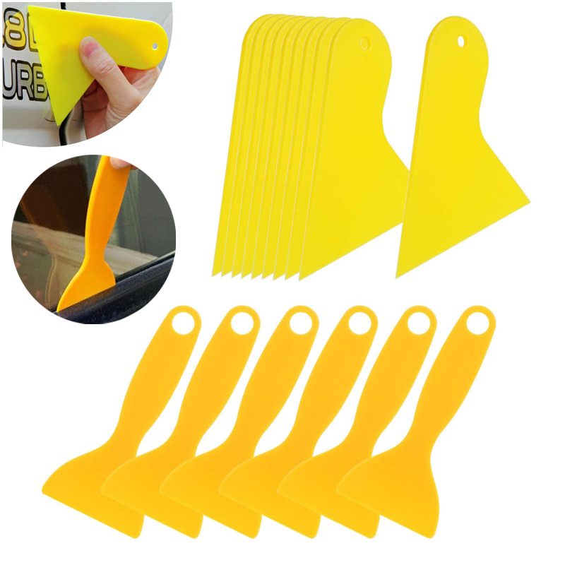 Air Bubble Remover - 6/12pcs Plastic Scraper Car Auto Clean