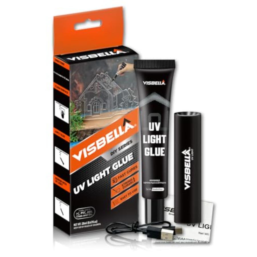 Liquid Uv Glue Kit - UV Light Glue Resin Kit with