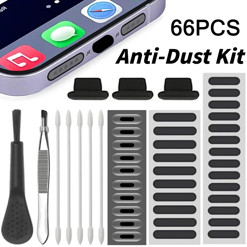 Dust Removal Sticker - 66PCS Dust Plug Phone Speaker Anti