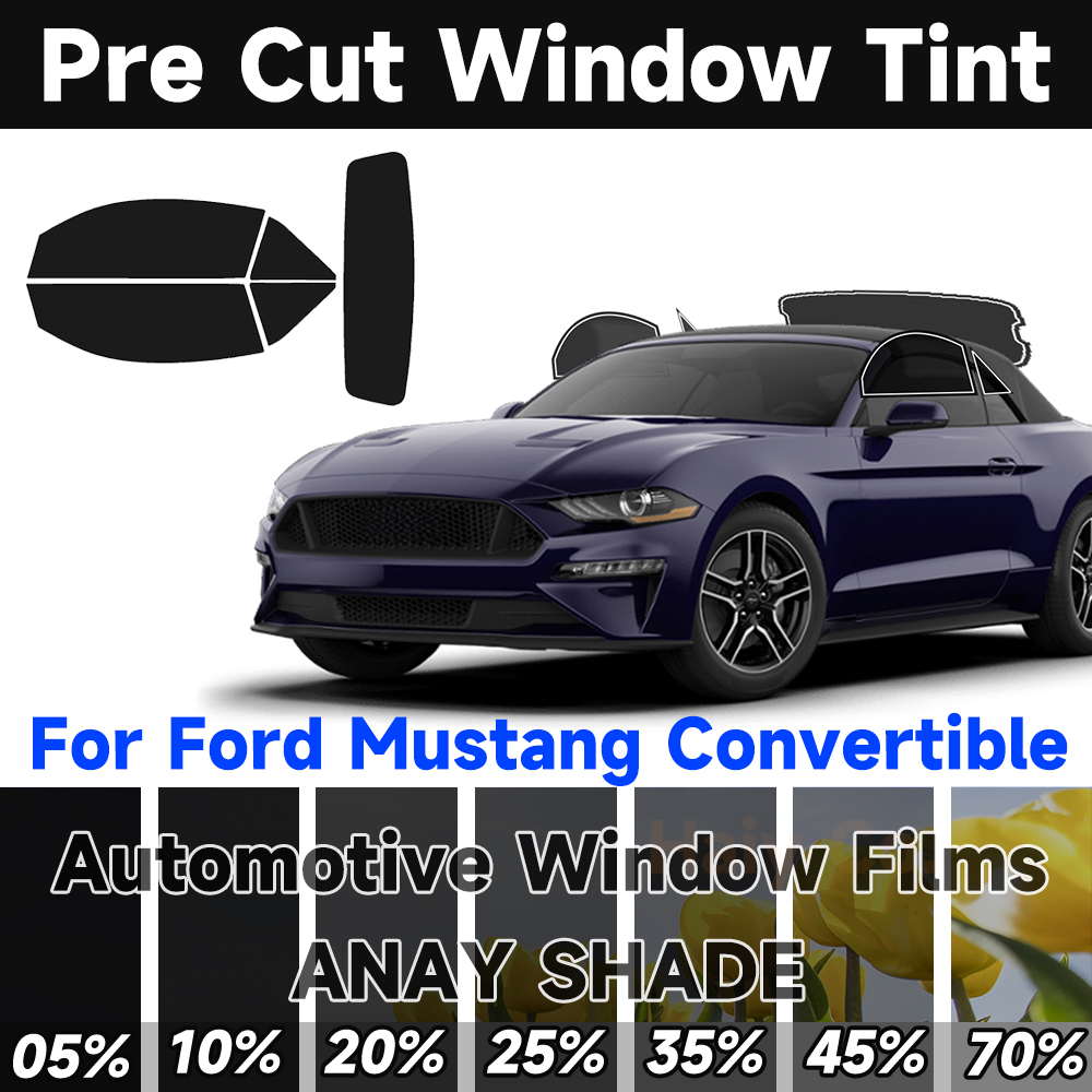 Glass Protector Auto - Pre-Cut Window Tint for Ford Mustang