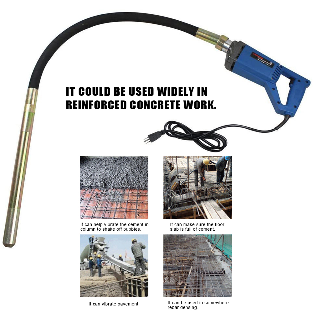 Air Bubble Remover - Electric Handhled Concrete Vibrator Tool Cement
