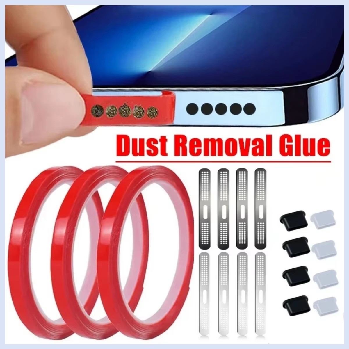 Dust Removal Sticker - Universal Phone Speaker Dust Removal Glue