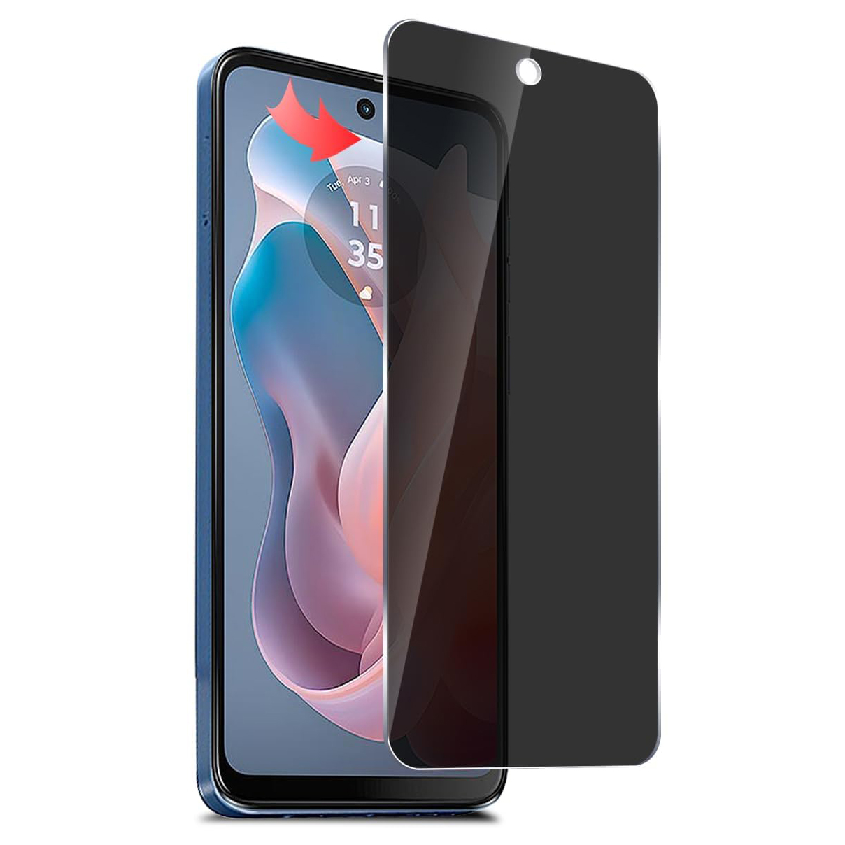 Privacy Filter 2Pack - 2 PACK Privacy Filter Tempered Glass