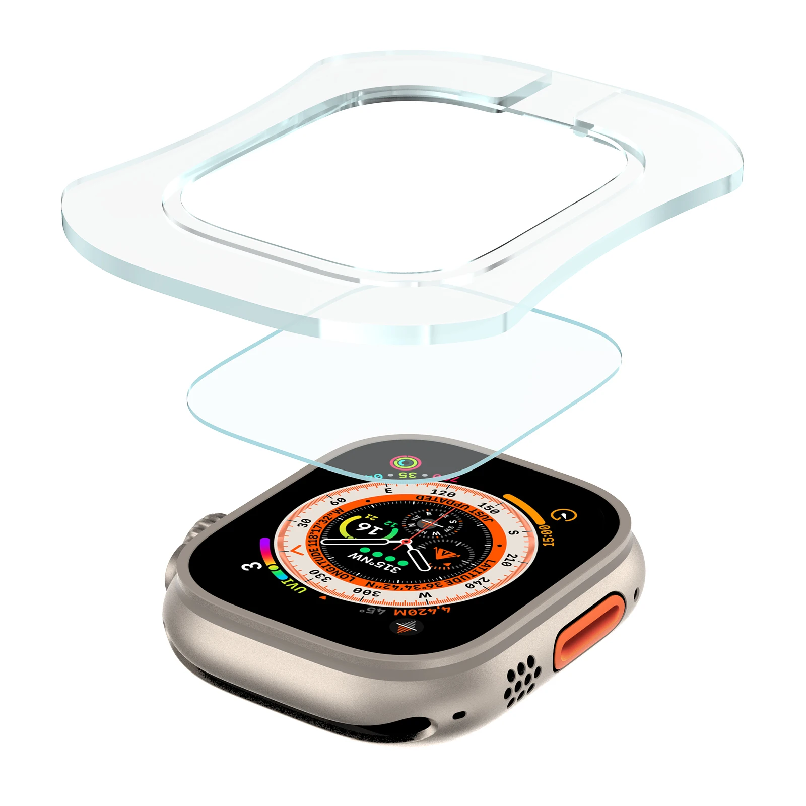 Screen Alignment Tool - Tempered Glass for Apple Watch Ultra