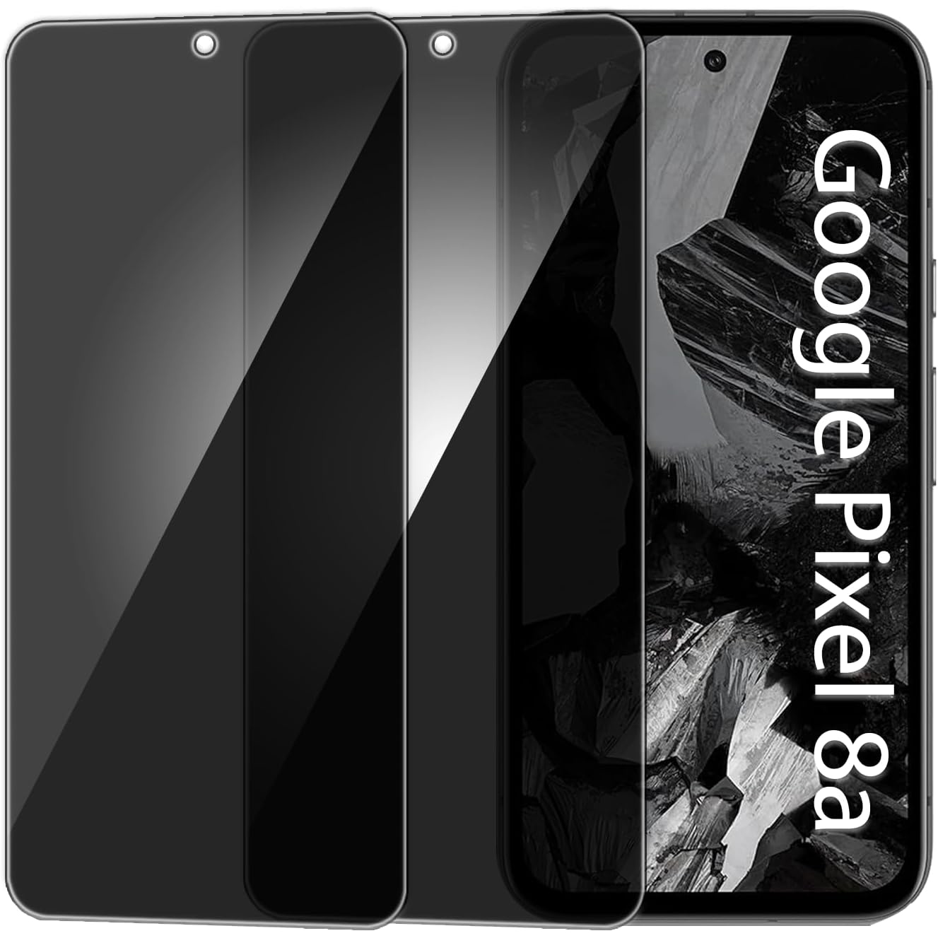 Privacy Filter 2Pack - 2 PACK Privacy Filter Tempered Glass