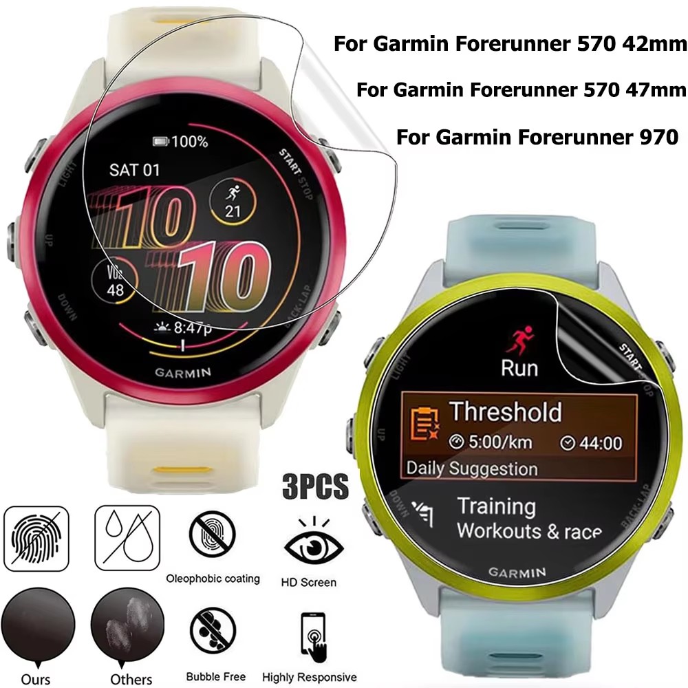 1-3Pcs Hydrogel Film For Garmi - Smartwatch Screen Film ulasan dan harga