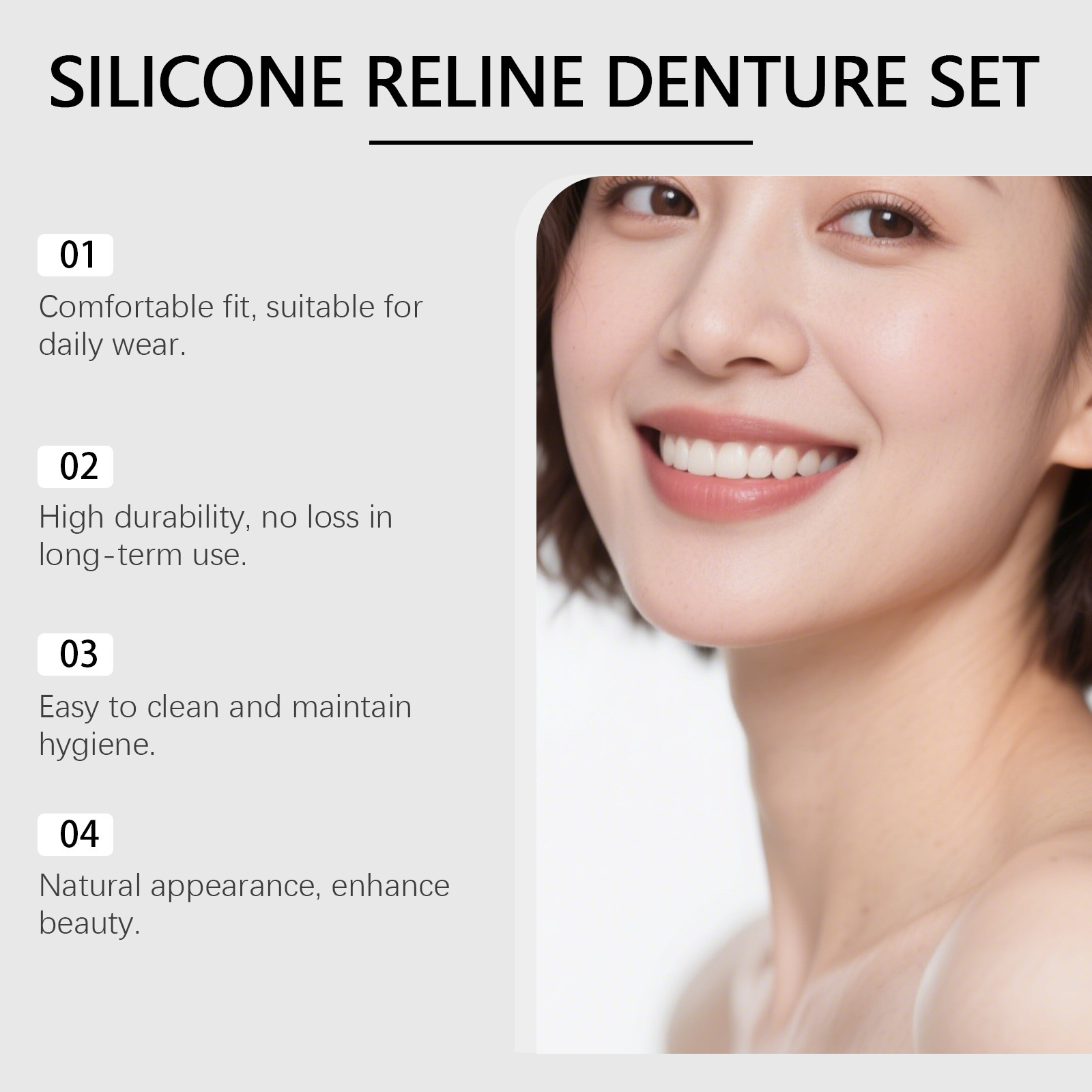 Denture Full Set Over Gums Kit - Full Cover Adhesive ulasan dan harga