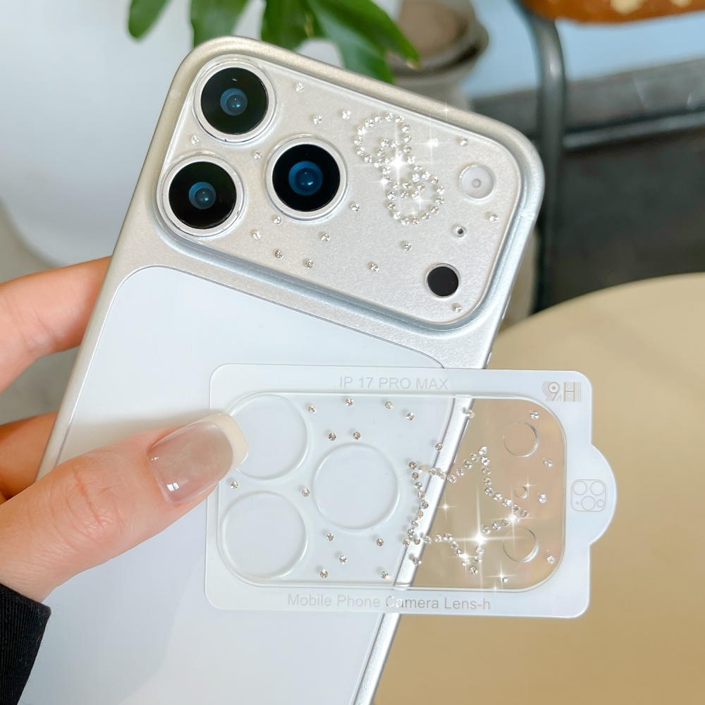 Luxuruy Diamond 3D Heart Glass - Camera Lens Protector ulasan dan harga