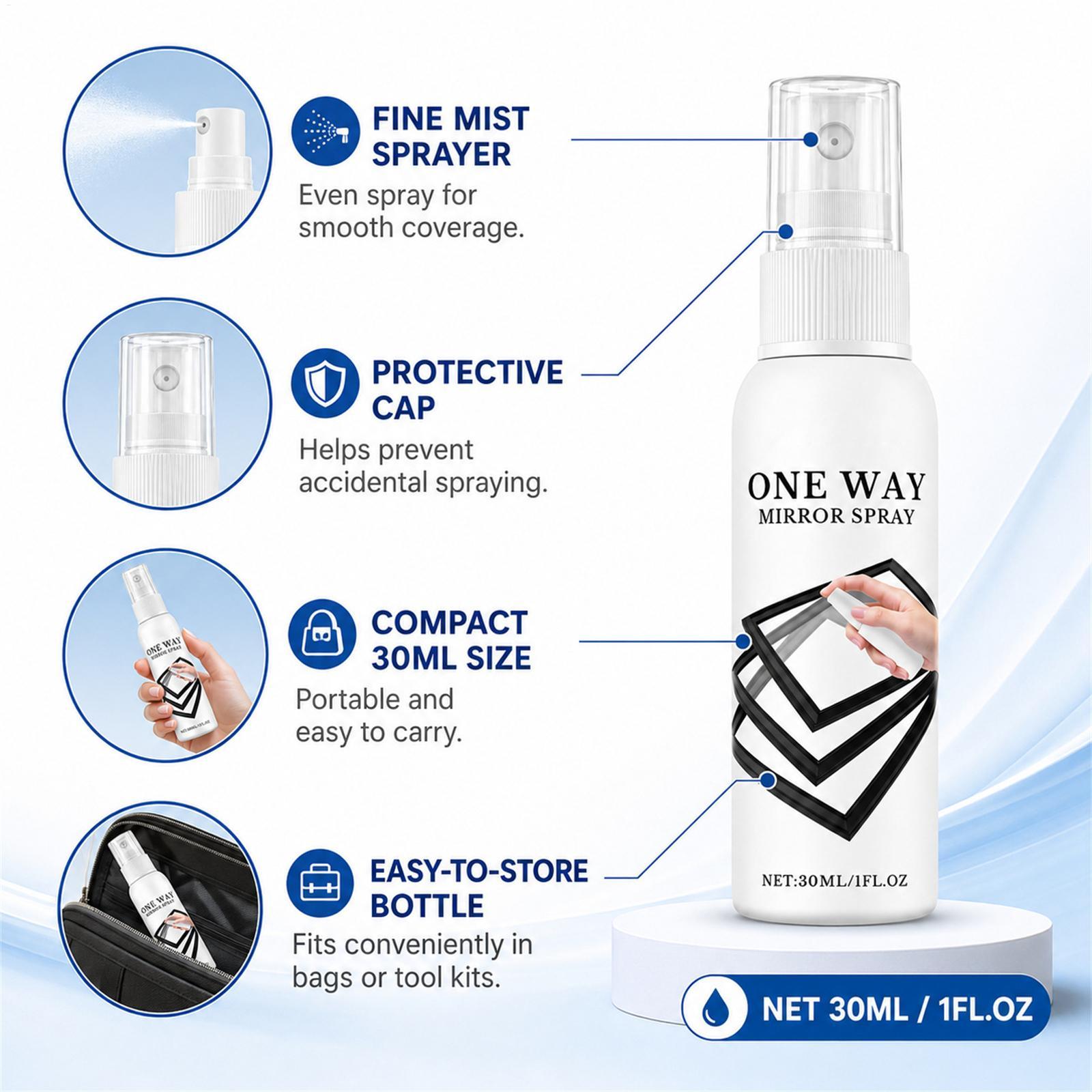 Reflective Window Spray 30ml Q - Privacy Screen Protector ulasan dan harga