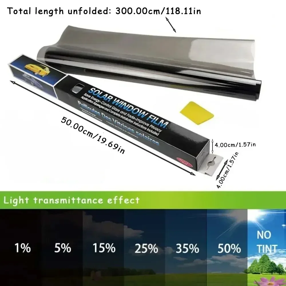 3Mx50CM VLT Black Car Window F - Glass Protector Auto ulasan dan harga