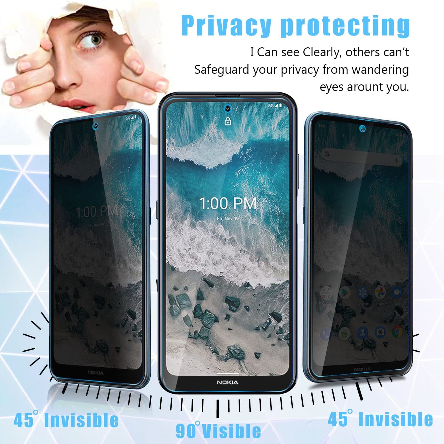2 PACK Privacy Filter Tempered - Privacy Filter 2Pack ulasan dan harga