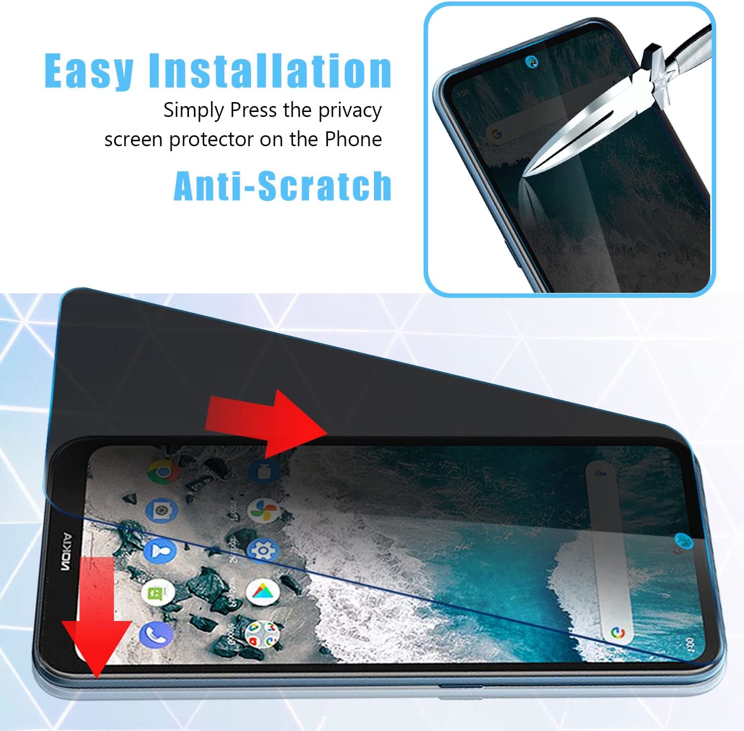 2 PACK Privacy Filter Tempered - Privacy Filter 2Pack ulasan dan harga