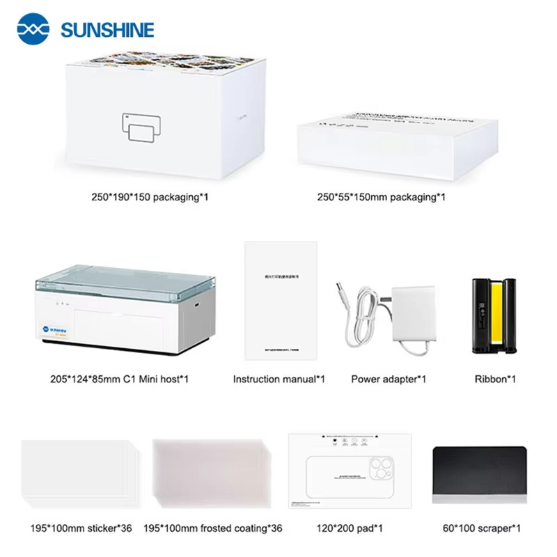 SUNSHINE C1 Mini Color film DI - Screen Protector Cutter ulasan dan harga