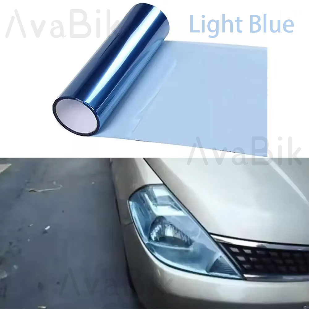 30CM Car Headlight Blue Tint F - Anti Blue Light Film ulasan dan harga