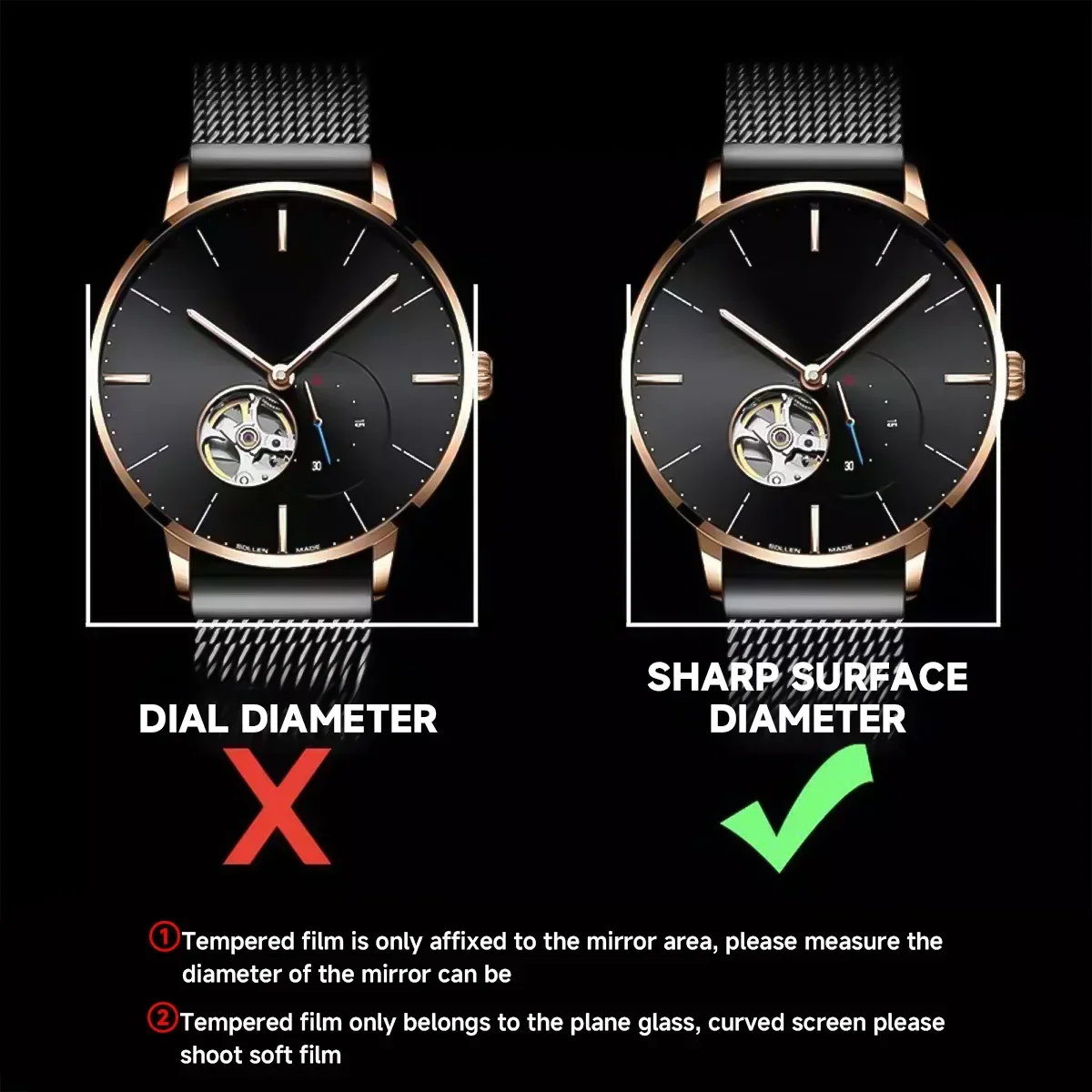 26-46mm Universal Tempered Gla - Smartwatch Screen Film ulasan dan harga