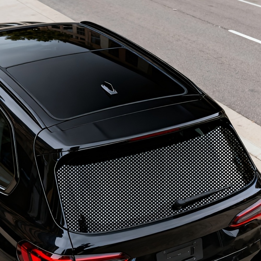 1Roll Black Perforated Vinyl P - Privacy Screen Protector ulasan dan harga