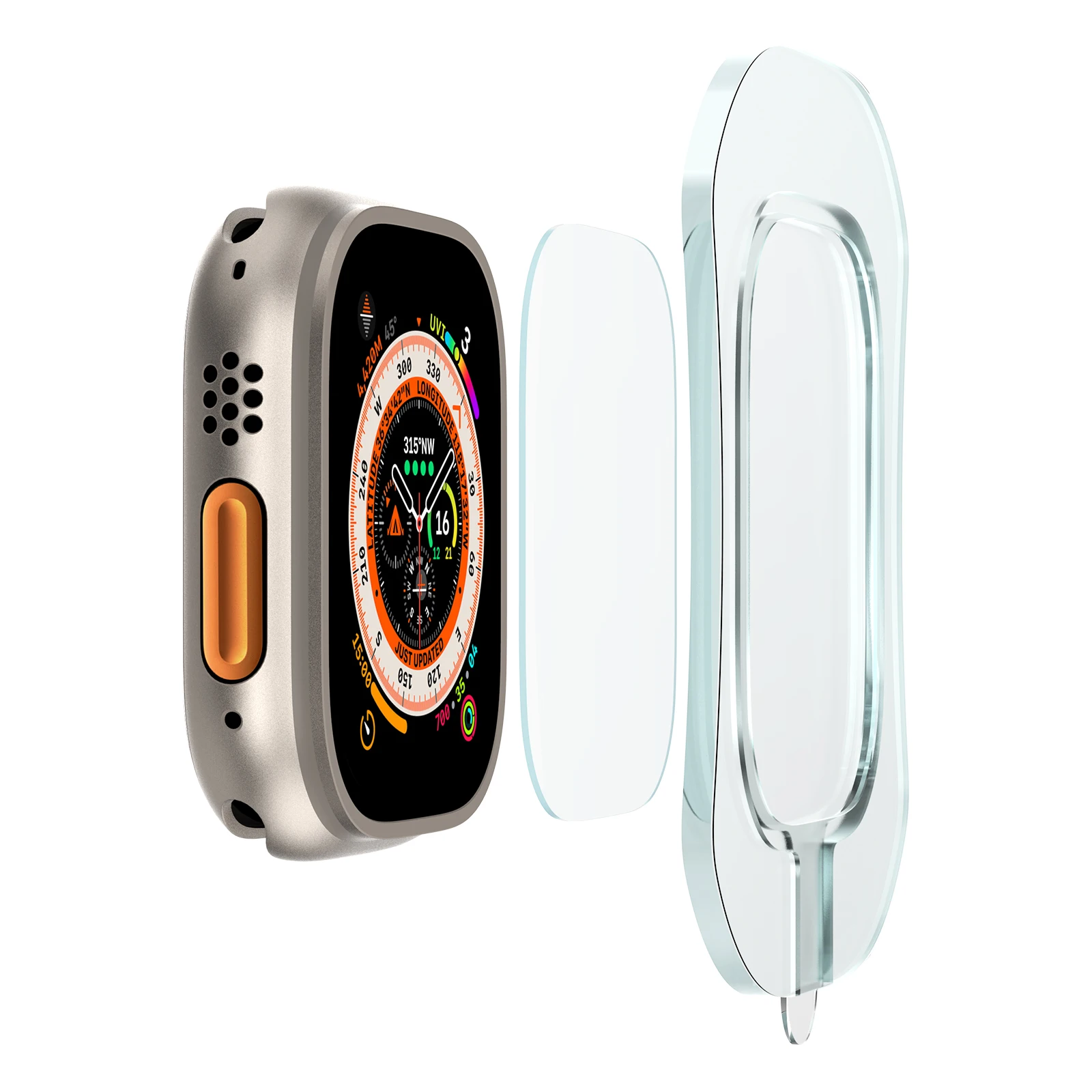 Tempered Glass for Apple Watch - Screen Alignment Tool ulasan dan harga