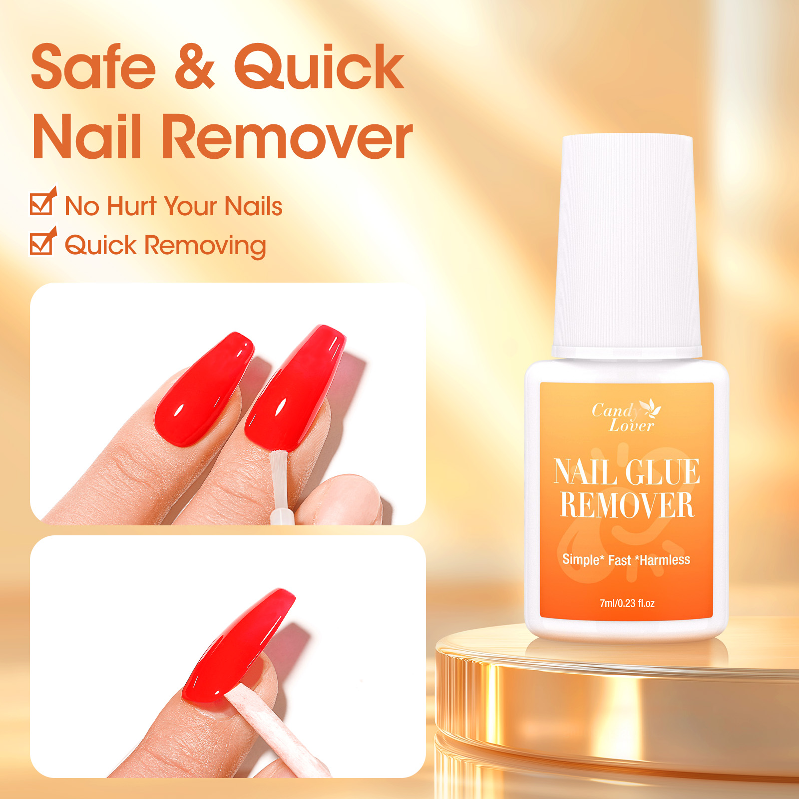 Super Strong Nail Glue Remover - Liquid Uv Glue Kit ulasan dan harga